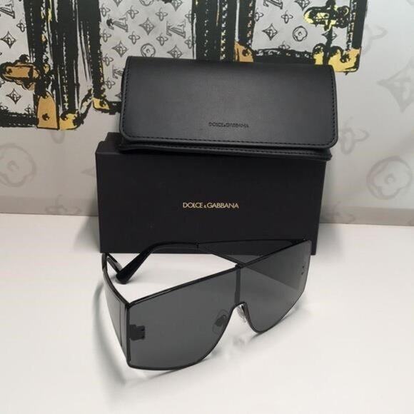 New Authentic Dolce & Gabbana DG2305 Shield Sunglasses
